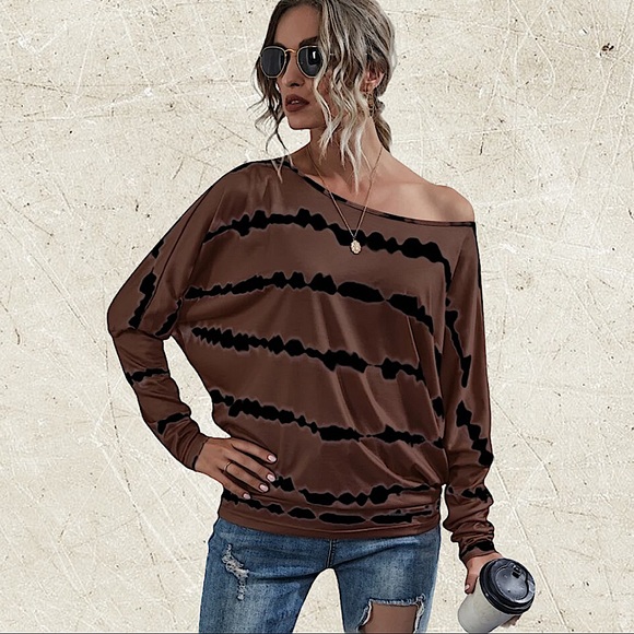 TIE DYE OFF THE SHOULDER TOP - Picture 2 of 10